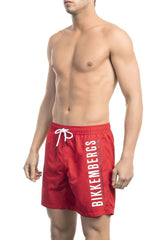 Jag Couture London S Bikkembergs Beachwear - BKK1MBM03 - Red