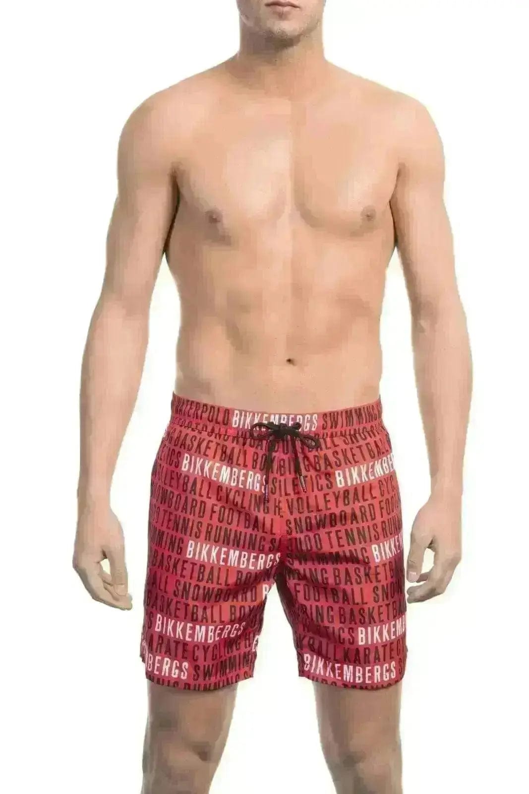 Jag Couture London S Bikkembergs Beachwear - BKK1MBM17 - Red