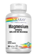 Jag Couture London Solaray Big Magnesium Citrate 180 Vcaps