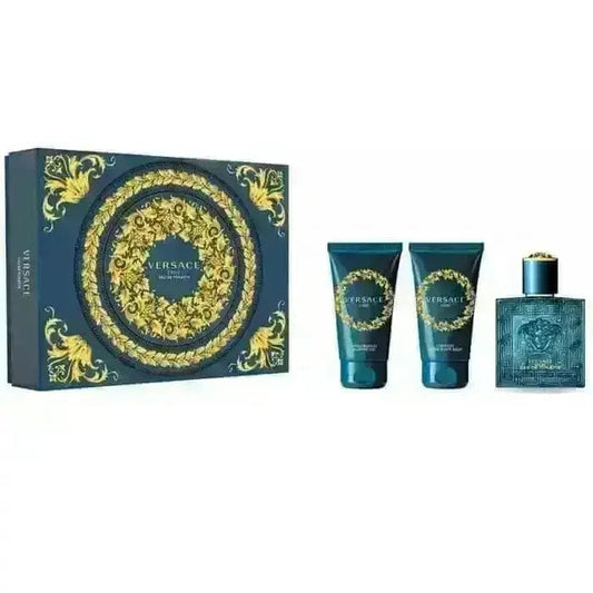 Jag Couture London Versace Eros Eau De Toilette Spray 50ml Set 3 Pieces