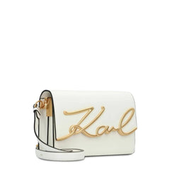 shopify Clutch Karl Lagerfeld - 225W3040 - White - Jag Couture London Luxury Fashion Stores - London - New York - Ontario