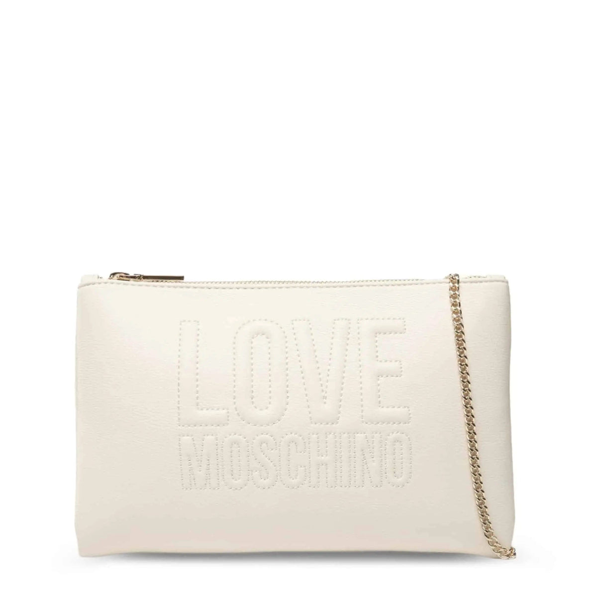 shopify Clutch Love Moschino - JC4059PP1ELL0 - White - Jag Couture London Luxury Fashion Stores - London - New York - Ontario