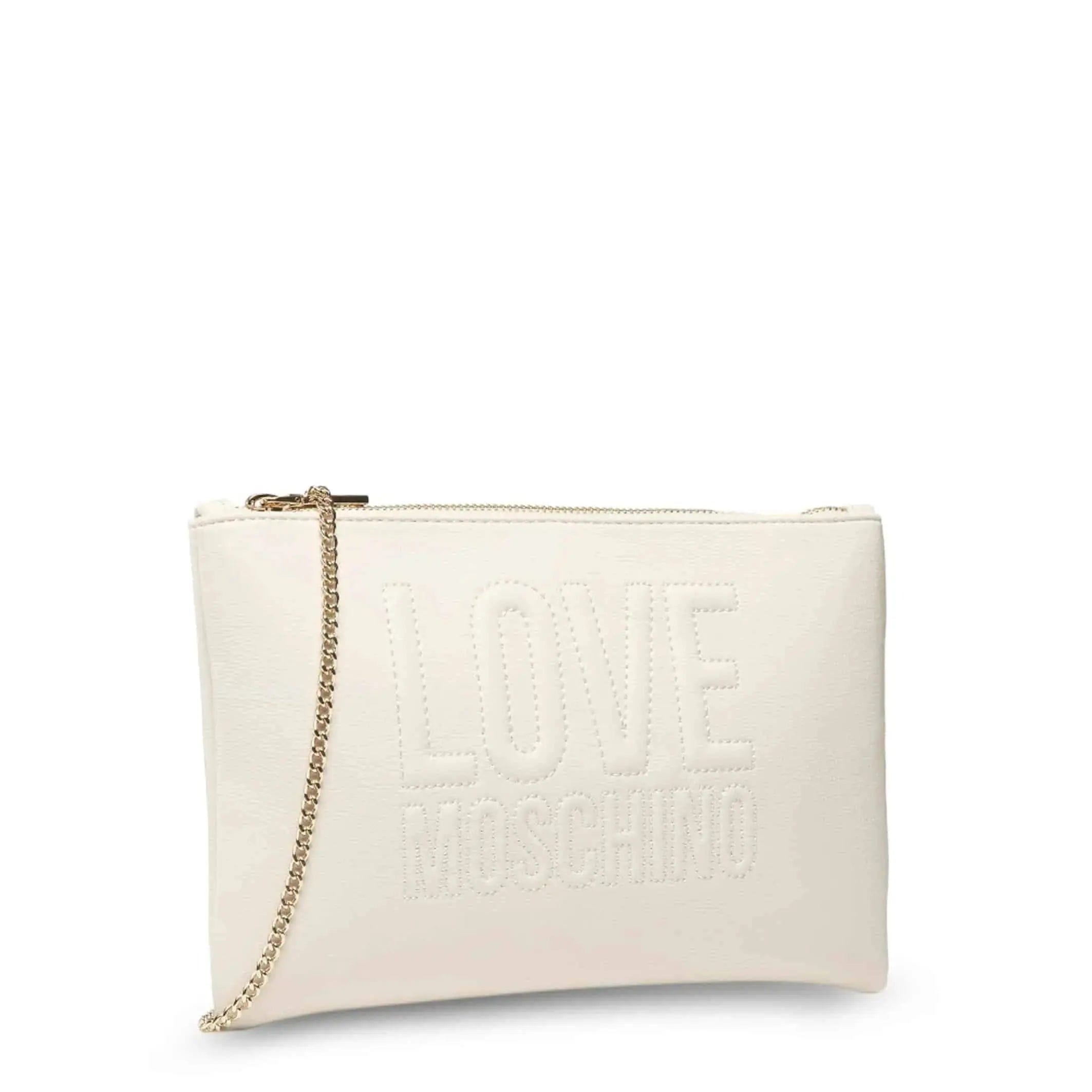 shopify Clutch Love Moschino - JC4059PP1ELL0 - White - Jag Couture London Luxury Fashion Stores - London - New York - Ontario