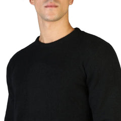 shopify MEN 100% Cashmere - C-NECK-M - Black