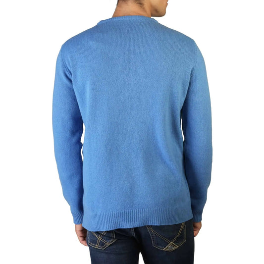 shopify MEN 100% Cashmere - C-NECK-M - Blue