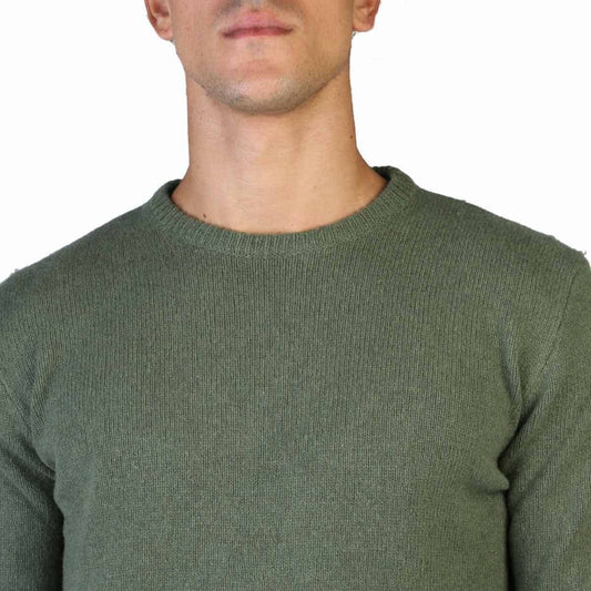 shopify MEN 100% Cashmere - C-NECK-M - Green