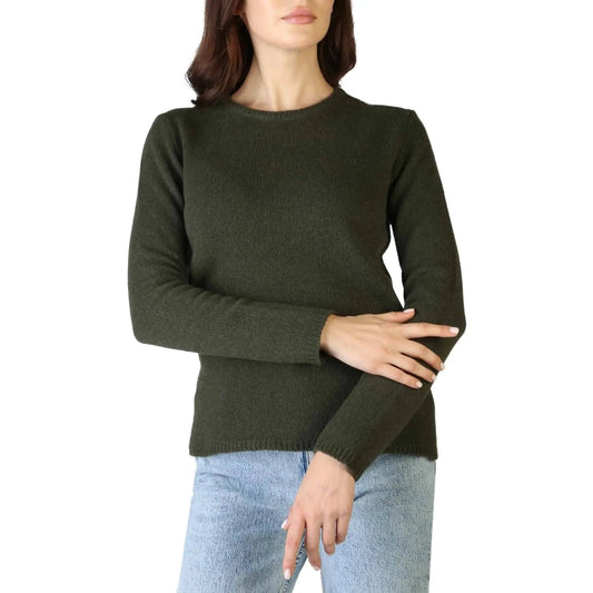 shopify Sweater 100% Cashmere - C-NECK-W - Green