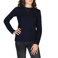 shopify Sweater 100% Cashmere Sweater- C-NECK-W - Blue