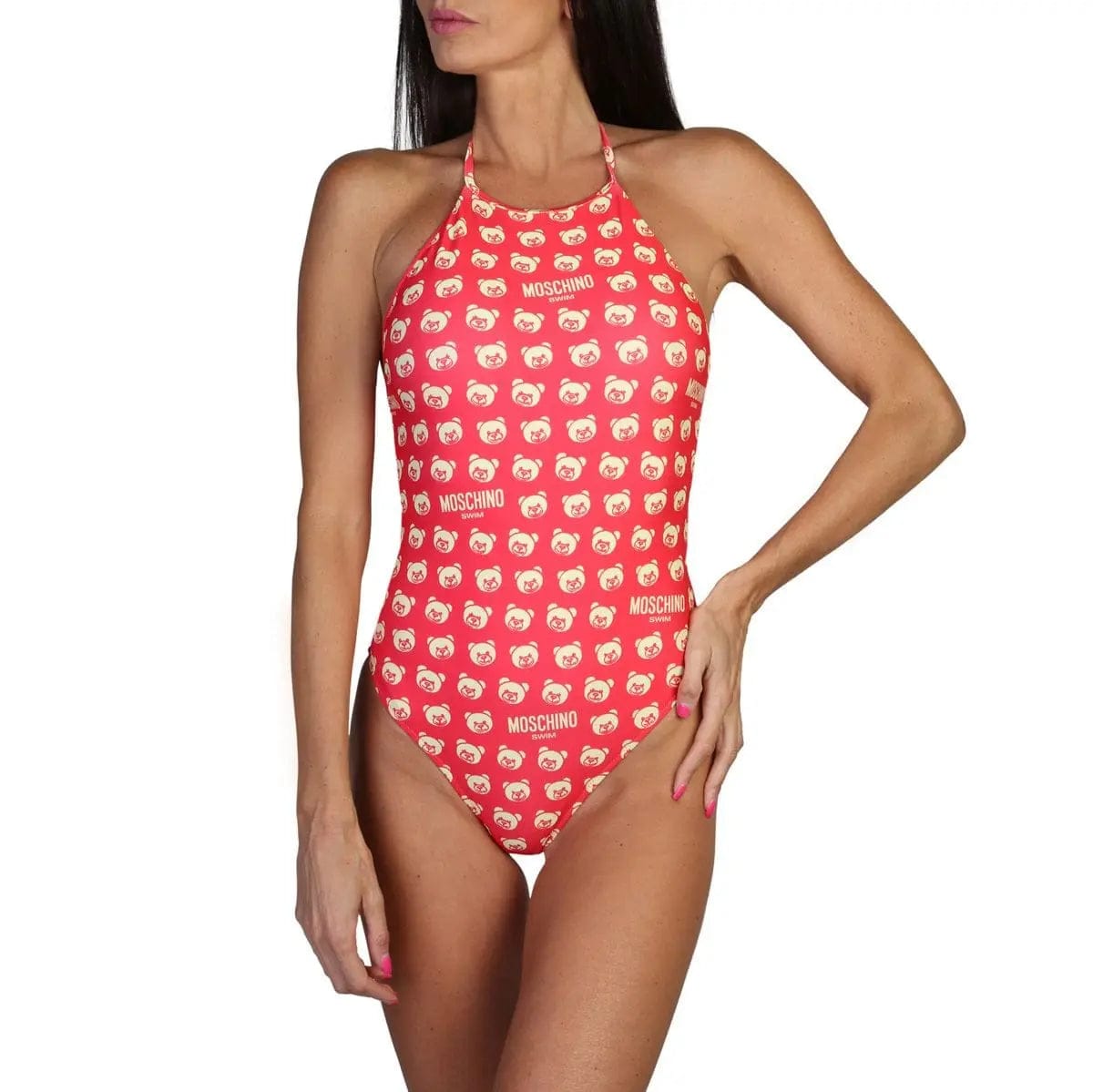 shopify Swimsuit Moschino - A4934-9406 - Pink - Jag Couture London Luxury Fashion Stores - London - New York - Ontario